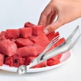 thumbnail image 2 of TISHITA 3x Fruit Fork Cutting Tool Watermelon Fork Spoon Watermelon Spoon for Family Gatherings, 2 of 8