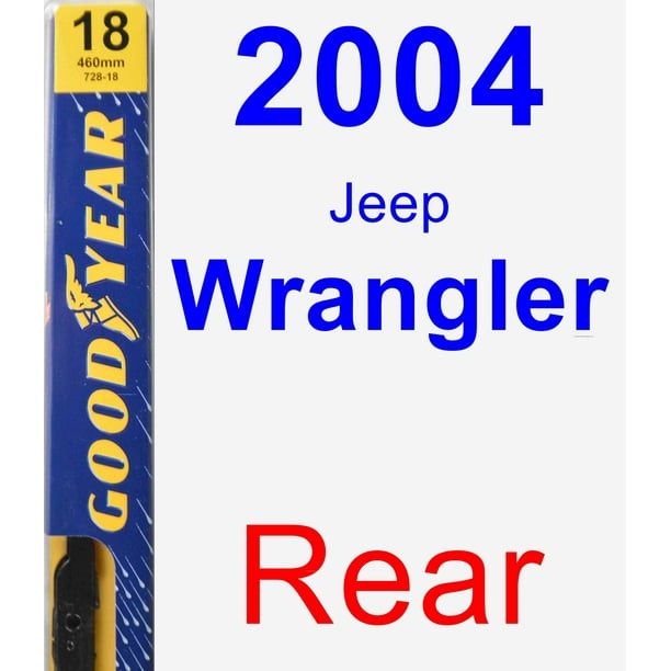 2004 Jeep Wrangler Rear Wiper Blade - Premium 2004 Jeep Wrangler Rear Wiper Blade - Premium