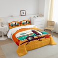 thumbnail image 3 of Erosebridal Happy Camping Bedding Queen Comforter Set, Travel Turck Down Comforter, Rustic Room Decor, Reversible 3-Piece, 3 of 8