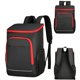 thumbnail image 4 of Mochila enfriadora con aislamiento Oxford Mochila de almacenamiento para ahorrar espacio al aire libre (negro rojo), 4 of 4