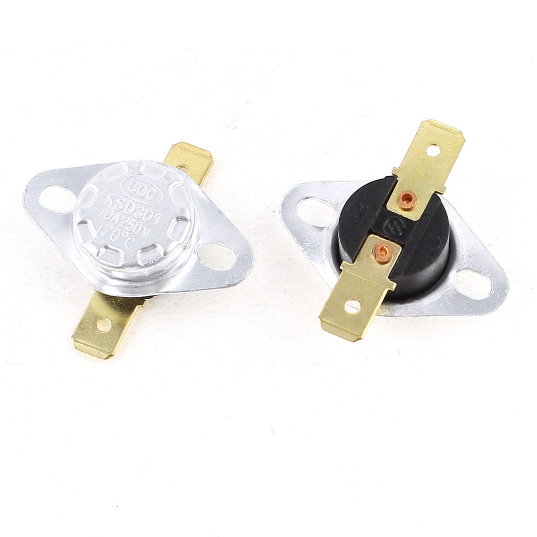 2 Pcs KSD301 250V 10A 170 Celsius Normal Close Temperature Controlled
