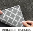 thumbnail image 6 of Gray and White Geometric Lattice Pattern Door Rugs,Washable Non Slip Door Mats Indoor,Decorative Door Mats,Entry Mat Indoor for Entrance,Bedroom,Kitchen,Bathroom,17"x30", 6 of 6