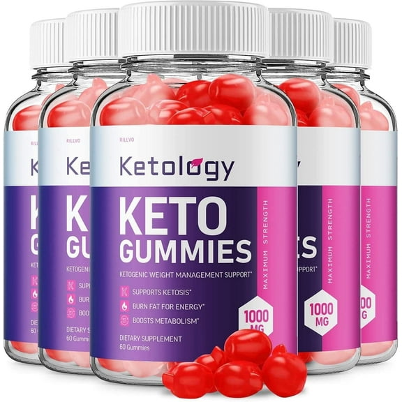 5 Pack Ketology ACV Gummies - Advanced Formula Ketology Keto Apple Cider Vinegar Gummies 300 Gummies
