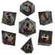 thumbnail image 1 of Dargon Eye Dice Set with Movable Glowing Liquid Cores - Board Game Accessories 7-Piece Swirling Resin RPG Dice for D&D/MTG, 1 of 5