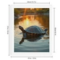 thumbnail image 2 of Paint By Numbers Kit for Adults Beginner - DIY Turtle Sunset Reflections Nature Canvas Painting Kits for Adults, Frameless Paint By Number for Adults for Home Wall Decor 16x20 Inch, 2 of 7