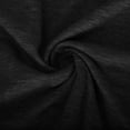 thumbnail image 3 of Scyoekwg Shirt for Woman Trendy Summer Tops Short Sleeve Tunic Tops Loose Fit Solid Color Tee Crewneck Casual Cute Tops Black L, 3 of 9