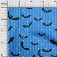 thumbnail image 2 of oneOone Cotton Jersey Medium Blue Fabric Halloween Quilting Supplies Print Sewing Fabric By The Yard 58 Inch Wide, 2 of 4