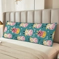 thumbnail image 6 of Lsque Colorful Cow Body Pillow Case Cover,Ultra-Soft Microfiber Bed Pillow Cases 20x54 inches,Elegant Bedding,Breathable Durable Pillow Cover with Envelope Closure, 6 of 8