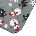 thumbnail image 5 of Gray Christmas Snowman Pattern Dish Drying Mat for Kitchen 1 Pack, Ultra Absorbent Microfiber Dishes Drainer Mats,16x18in(41x46cm), 5 of 6