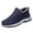 Blue, variant on Xmyrz Snow Boots For Men Waterproof Cozy Round Toe Vogue Thin Flat Going Out Wide Calf Boots Winter Boots Mens Shoes