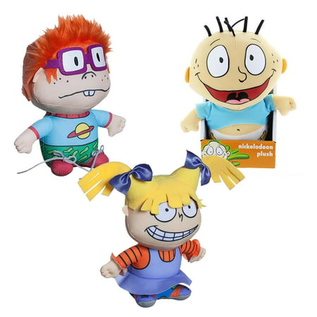 Nickelodeon Nick Toons Rugrats Plush Set: Angelica, Chuckie, &