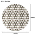 thumbnail image 6 of Brown Bigfoot and Pine Tree Pattern Round Tablecloth 60"x60",Wrinkle Wipeable Table Cloth for Kitchen Dining Room Picnic Patio Party, 6 of 6
