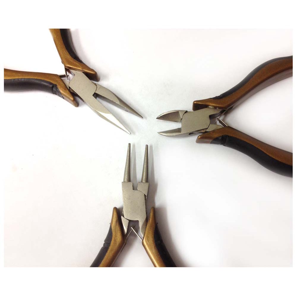3 Piece Jeweler's & Crafter's Box Joint Plier Set Plier Set (ToolUSA