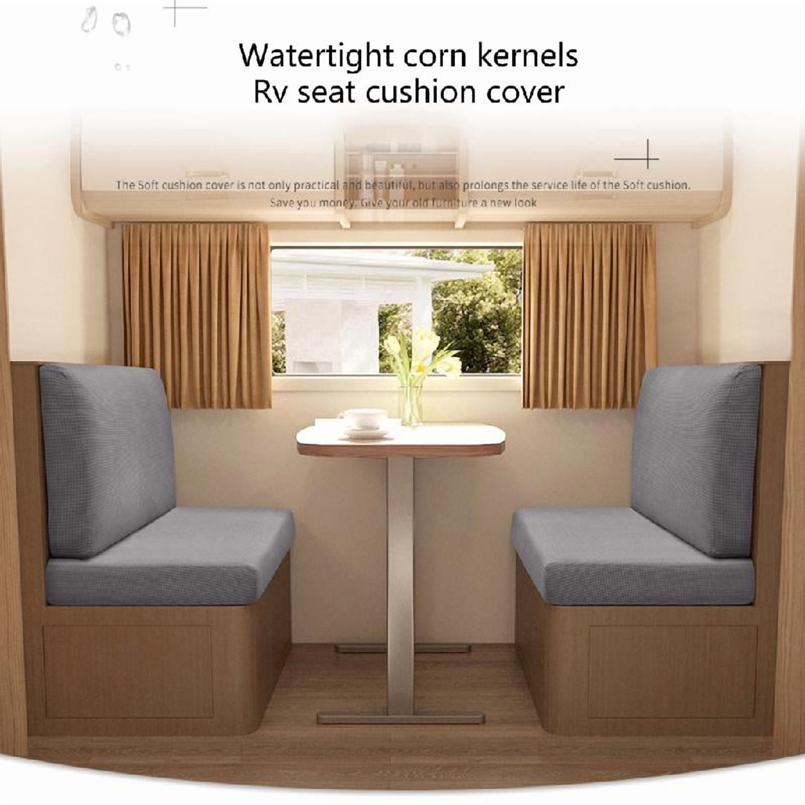 Campers Dinette Cushion Cover Elastic Campers Cushion Slipcovers Stretchable Loveseat Sofa Furniture Protectors