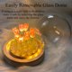 thumbnail image 2 of Lámpara nocturna ALYMACK Tulip Globe de cristal con base de madera, 2 of 8