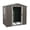 Gray, variant on IMagacFun 6x4.3 Metal Outdoor Storage Shed with Floor Base and Lockable Sliding Doors & Vents for Garden Backyard Patio Lawn White