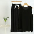 thumbnail image 2 of Miqool Womens Plus Size Pajama Sets Sleeveless Tank Tops and Long Pants Sleepwear Comfy Pjs 2 Piece Lounge Set, 2 of 3
