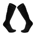 thumbnail image 1 of Tignapoo Black Rugby Socks L/XL (43-47) - Cotton, Polyester, Spandex Blend - Multiple Colors Available, 1 of 4