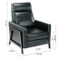 thumbnail image 2 of Newboti Furniture Madeline Push Back Recliner - Black 19248, 2 of 9