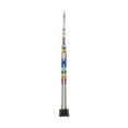 thumbnail image 6 of 6" x 59" Multi Colored Wood Striped Elephant Sculpture, by DecMode, 6 of 7