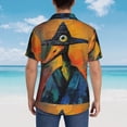thumbnail image 3 of Lsque Abstract Funny Duck pattern Hawaiian Shirt for Men, Unisex Summer Beach Casual Short Sleeve Button Down Shirts-XX-Large, 3 of 9