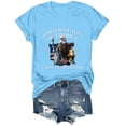 thumbnail image 5 of CAICJ98 250 Anniversary USA Shirt Women's Retro Statue of Liberty 250Th T-Shirt Casual Flag Patriotic Shirts for Women (Sky Blue,S), 5 of 8