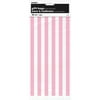 Lovely Pink and White Stripes Cello Favor Bags w/ Twist Ties (20ct)