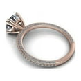 thumbnail image 2 of 3.25 Ct Round Diamond Engagement Rings for Women Solid 18K Rose Gold, 2 of 6