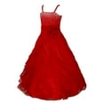 thumbnail image 4 of Alvivi Girls Organza Tutu Princess Dress Wedding Bridesmaid Formal Gown 2-14, 4 of 7