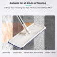 thumbnail image 2 of Floor Mop and Bucket Set Flat Mop Bucket System Flexible Mop Head 2 Reusable Microfiber Pads Home Hardwood Floor Mop Bucket with Wringer Extended Stainless Steel Handle Mop, 2 of 19