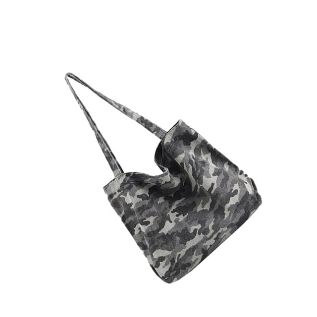 Guardoinrt 1/2/3/5 Foldable Canvas Handbag Convenient And Stylish On--go Companion Easy To Store Handbag For Women grey 1 Pc