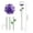 Purple, variant on Beforeyayn Drinker Feeder Flower Shape Water Feeder, Metal garden stake bird drinker feeder, perfect for patio gardens, lawn ornament, and decorative watering spot.