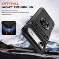 thumbnail image 3 of Allytechgroup for iPhone Air Case with 2 Pcs Screen Protector, Rugged Magnetic Back Cover Compatible with Car Mount Ring Holder Kickstand Card Slot Hard Shell Case for Women Men, Black, 3 of 7