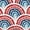 Americana Rainbow - 20" x 20", variant on STUDIOCHIC Home Americana Indoor/Outdoor Decorative Pillow