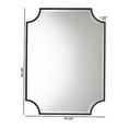 thumbnail image 5 of Baxton Studio Parcenet Modern Black Finished Metal Accent Wall Mirror, 5 of 5