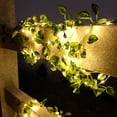 thumbnail image 5 of Solar Ivy String Lights Outdoor, Waterproof 33 FT 100 LED Ivy Fairy Lights Hanging Artificial Ivy Leaf Plants Vine Garland for Wall Party Wedding Room Home Kitchen Decor (Love heart Shape), 5 of 13