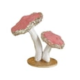 thumbnail image 4 of Decoración de mesa navideña Estatua de espuma Macarena 2 hongos rosados, 4 of 8