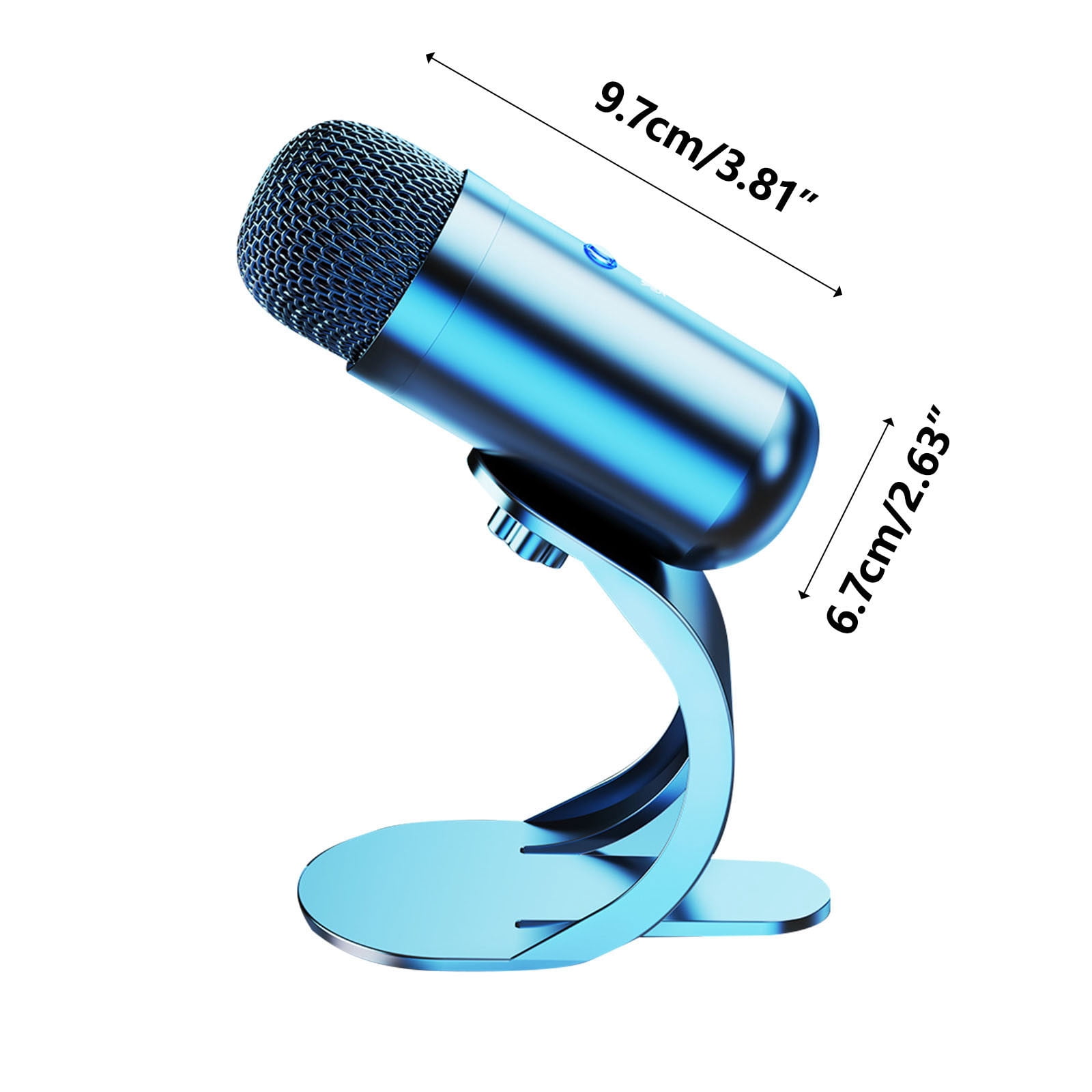 COM1950s USB Condenser Microphone for PC Gaming, Streaming and Podcasting, Plug and Play RGB Mic with Omnidirectional Pickup Pattern, Noise Reduction and Mute Control for Desktop Computer