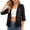 *Black, variant on VBVC Women's Open Front 3/4 Sleeve Sheer Chiffon Cardigan , Ladies' Lightweight Sun Protection Shrug , Casual Beach Cover Up For Women,Black,S-3XL