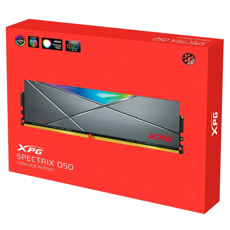 XPG SPECTRIX D50 RGB DDR4 32GB 2x16GB DDR4 3200MHz CL16 Grey