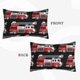 thumbnail image 2 of Lsque Fire and Rescue Truck Pattern Pillow Case – Soft & Cozy Throw Pillow Cover, Hypoallergenic Cushion Case for Sleeping Women with Envelope Closure-, 2 of 6