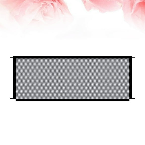 Soimiss 1Pc Black Dog Mesh Gate Pet Safety Fence Net Durable Practical for Indoor Outdoor Use