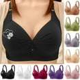 thumbnail image 1 of Weiqiqre Sports Bras for Women High Support Plus Size Comfortable Front Closure Bras Full Coverage No Underwire Everyday Bra, 1 of 4