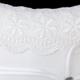 thumbnail image 3 of Shisuyan Ring Bearer Pillow White Satin Rhinestone Ribbon Lace 1Pcs 5.9x5.9in, 3 of 8