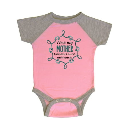 

Inktastic I Love My Mother- Ovarian Cancer Awareness Gift Baby Boy or Baby Girl Bodysuit