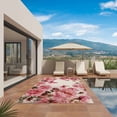 thumbnail image 2 of Pink Roses Outdoor Rug 3x5 Ft, Non Slip Washable Area Rug, Spring Floral Elegant Pastoral Butterfly Retro Patio Rugs Carpet Runner, Large Floor Mat for Indoor/Outdoor Deck Porch Camping, 2 of 8