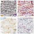 thumbnail image 2 of Sanrio-pegatinas de papel de grafiti de dibujos animados para chica, calcomanías Kawaii de Anime, melodía, Kuromi, taza de agua, cuaderno, Maleta, regalo, 60 piezas, 2 of 4