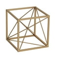 thumbnail image 2 of CheungsRattan 4738S Cube Doré Décoratif avec Centre Abstrait, Petit, 2 of 4