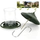 thumbnail image 2 of Comedero para pájaros salvajes, comedero para pájaros colgante, comedero para pájaros colgante de plástico para balcón al aire libre transparente (verde), 2 of 5