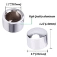 thumbnail image 2 of Oumurs Chrome CNC Front Axle Cap Nut Cover for Harley Softail Dyna Touring Street Glide, 1 Pair, 2 of 11
